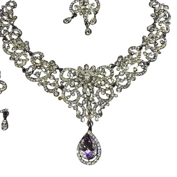 Vintage Wedding Ceremony Jewelry Set - Picture 2 of 10